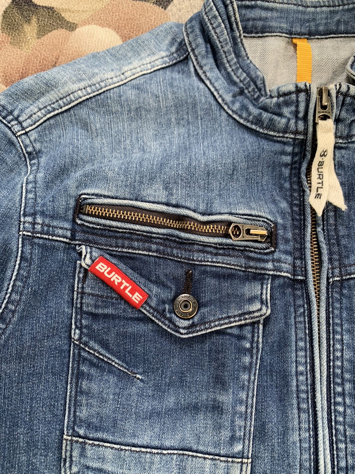 Japanese Brand Burtle Workwear Jacket Denim Like Size US L / EU 52-54 / 3 - 5 Thumbnail