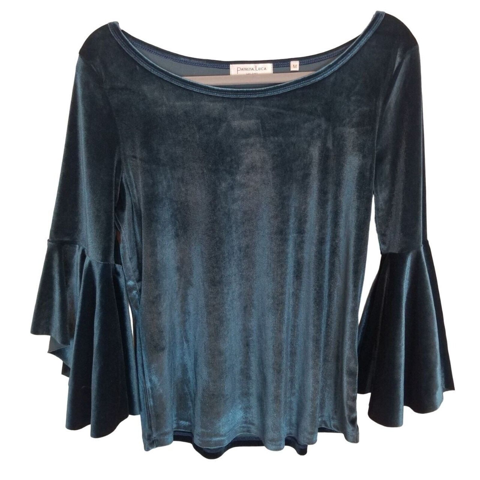 Patrizia Pepe Patrizia Luca Womens Velvet Top Whimsigoth M Fairy Grunge Size M / US 6-8 / IT 42-44 - 1 Thumbnail