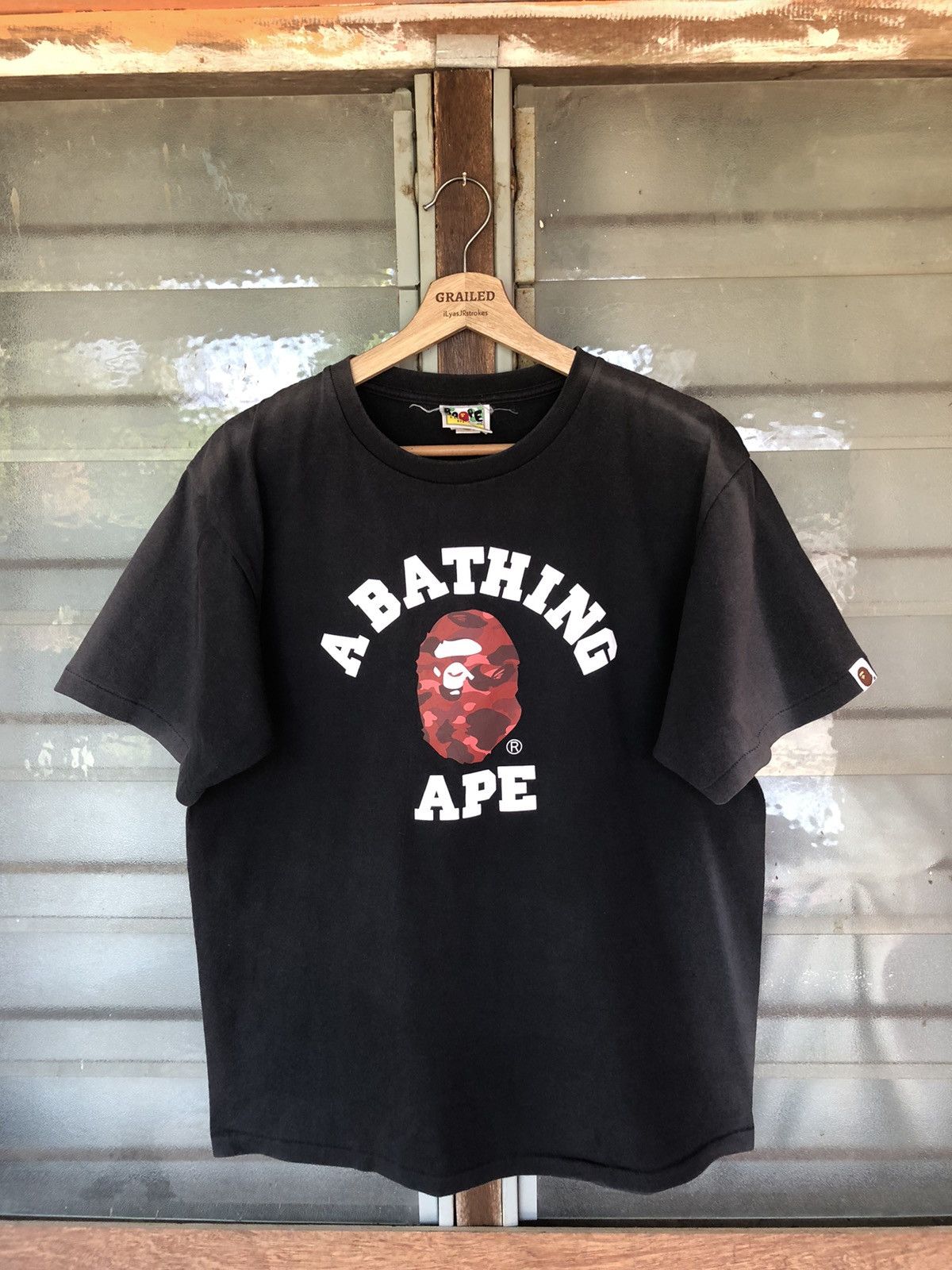 Bape Vintage A Bathing Ape Logo Sun Faded Shirt Tee Size US L / EU 52-54 / 3 - 2 Thumbnail