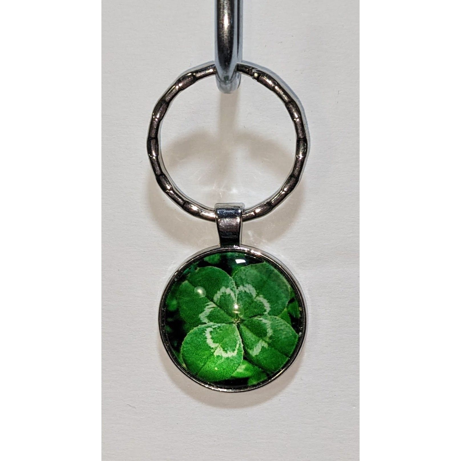 Other Four-Leaf Clover Keychain With Silver Ring Size ONE SIZE - 2 Thumbnail