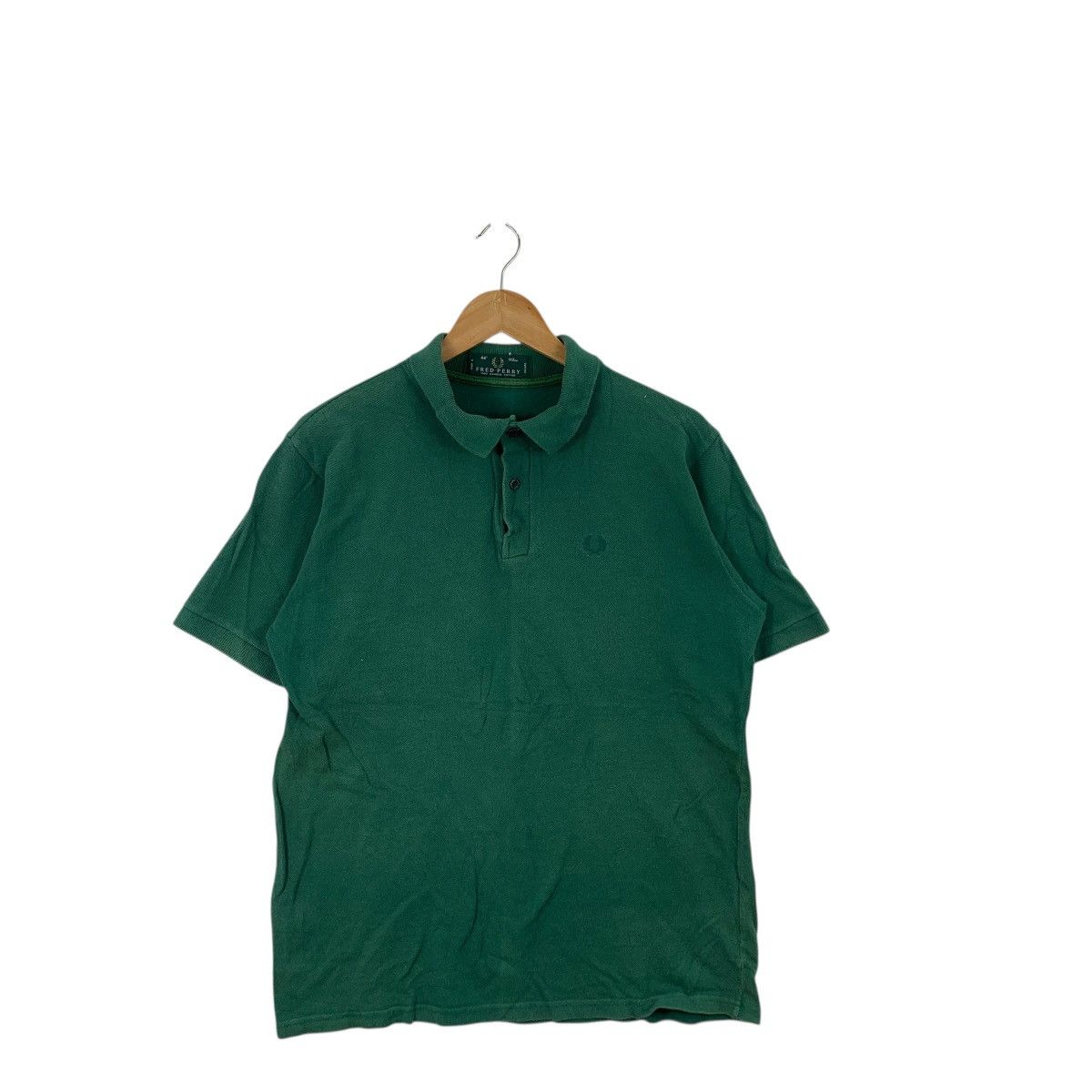Fred Perry Vintage FRED PERRY Made In England Green Polo Tee Shirt Top Size US M / EU 48-50 / 2 - 3 Thumbnail