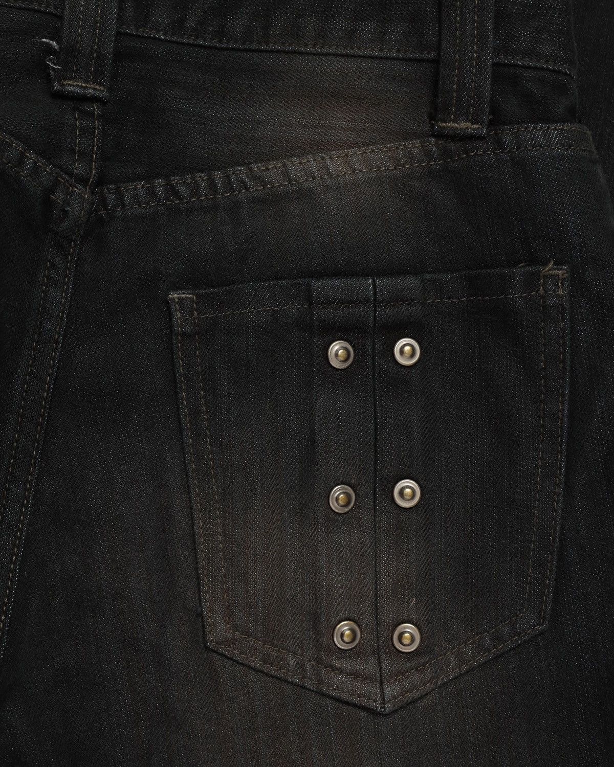 GOSTAR DE FUGA × Japanese Brand × Tornado Mart Semantic design lace up flare jeans Size US 26 / EU 42 - 5 Thumbnail
