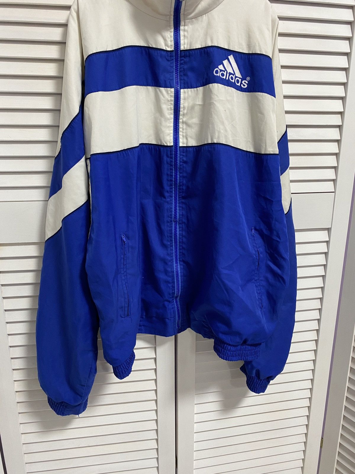 Adidas Vintage 90s Zip Up Sweater Adidas Equipment Retro Triples Size US XL / EU 56 / 4 - 3 Thumbnail