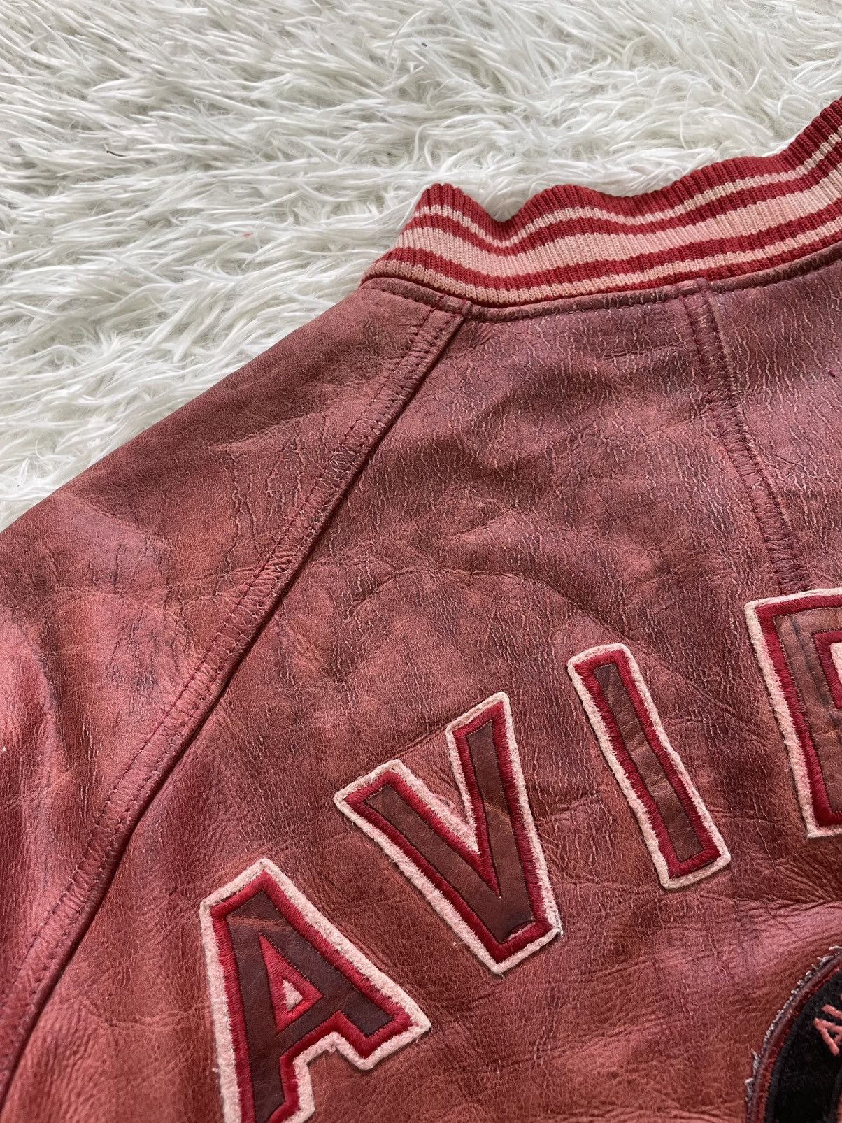 Avirex Vintage Avirex Usa Leather Varsity Jacket Size US M / EU 48-50 / 2 - 11 Thumbnail