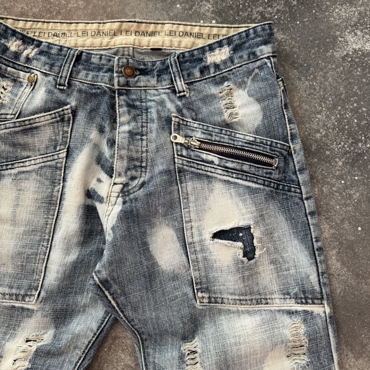 If Six Was Nine Japanese Style Vintage Washed Distressed Denim Jeans Size US 29 - 4 Thumbnail