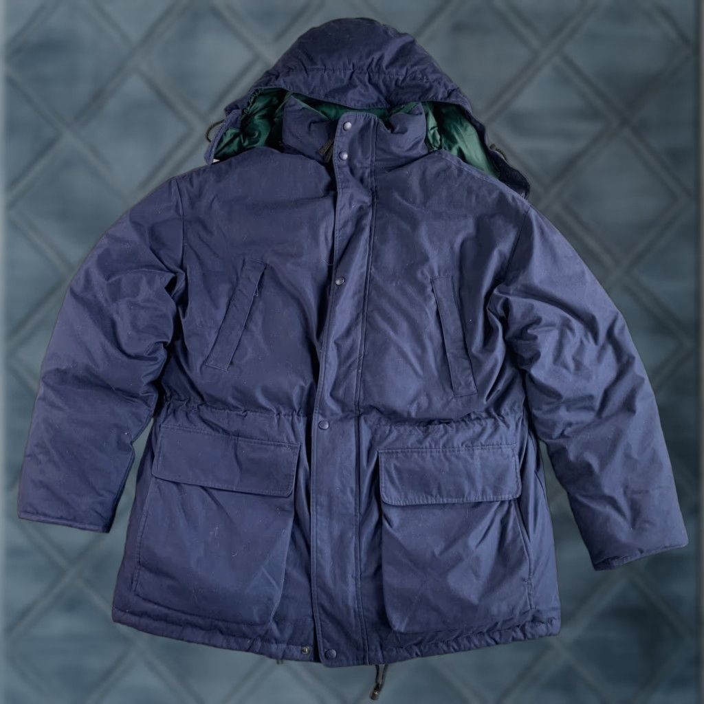 Eddie Bauer Eddie Bauer Jacket Mens Large Blue Goose Down Insulated Parka Hooded Heavy Coat Size US L / EU 52-54 / 3 - 1 Thumbnail