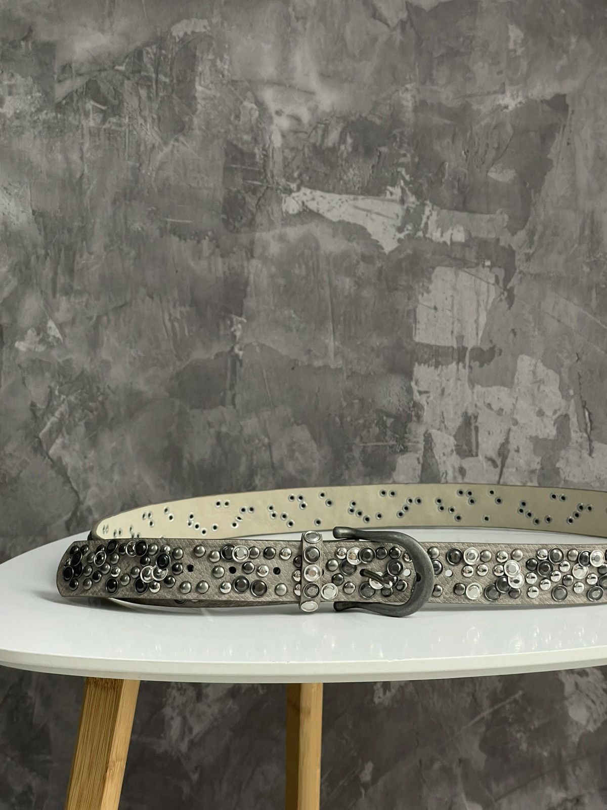 If Six Was Nine × Japanese Brand × Le Grande Bleu (L.G.B.) Vintage Y2K Hysteric Glamour Style Studded Belt Size ONE SIZE - 2 Thumbnail