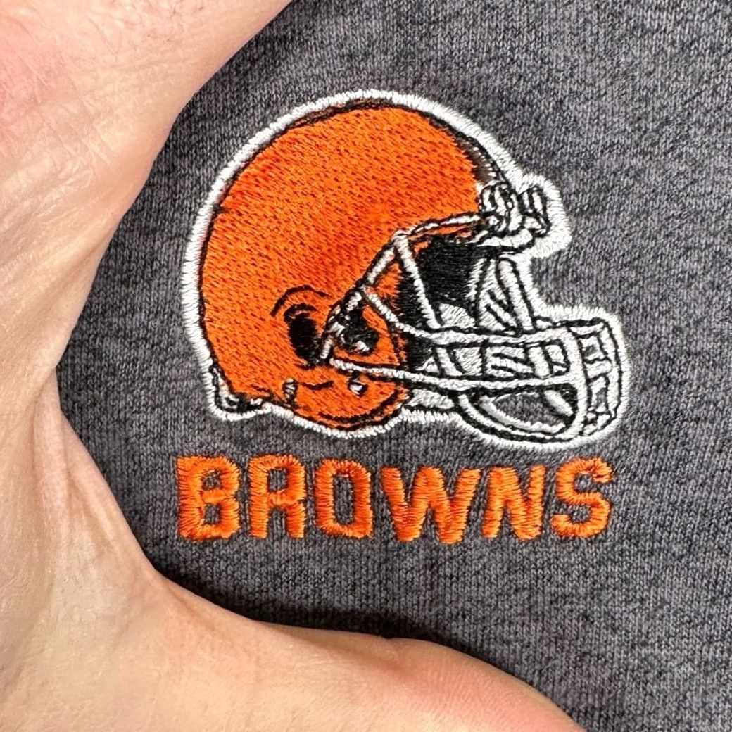 Lee VINTAGE Cleveland Browns Mens Round Neck Sweater Small Grey Knit Pullover Logo Lee Sport Shirt Size US S / EU 44-46 / 1 - 6 Thumbnail