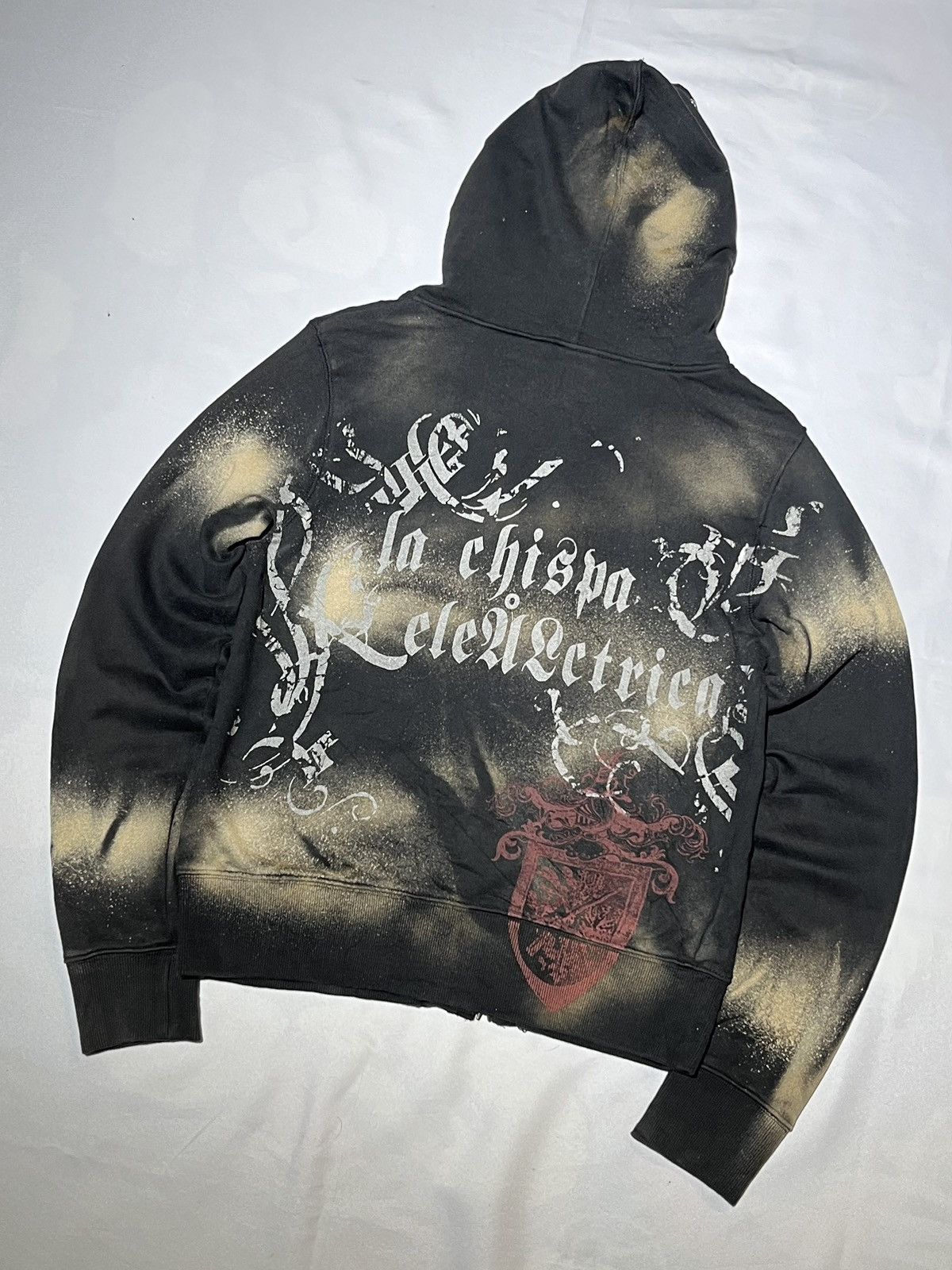 JACKROSE × Japanese Brand Black Rose In Chispa Eleilutrica Distressed Zipper Hoodie Size US S / EU 44-46 / 1 - 3 Thumbnail