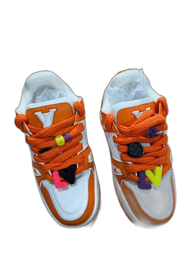 Louis Vuitton Orange Sneakers Size 7.5/41.5