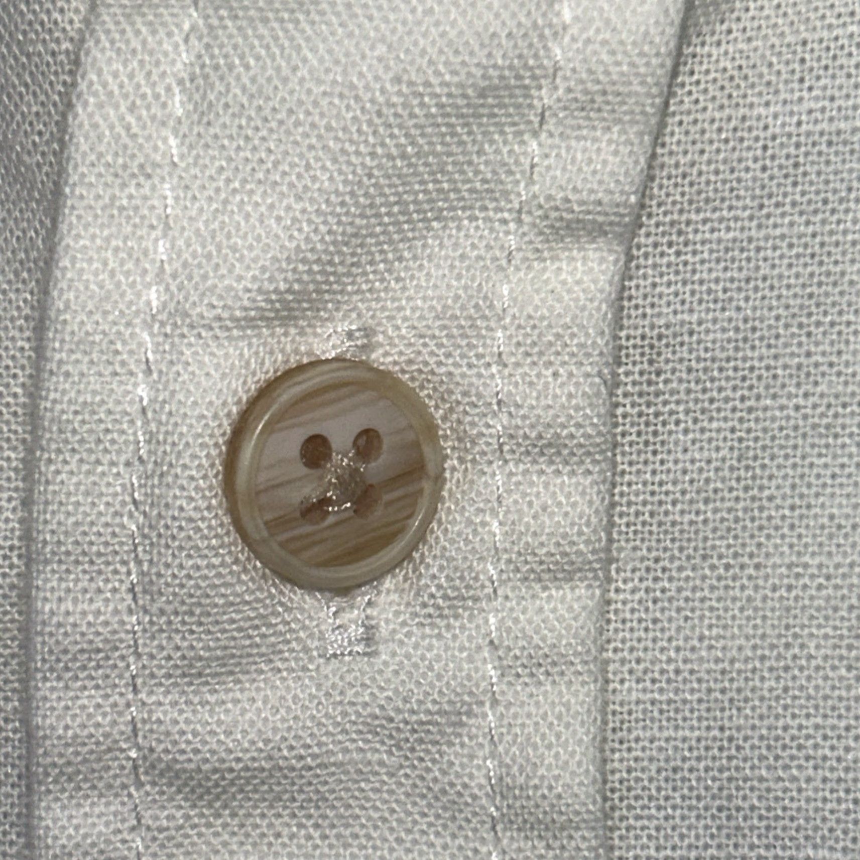 Vintage Pull&Bear Long Sleeve Shirt Mens L Ivory Cotton Linen Blend Button Down Relaxed Size US L / EU 52-54 / 3 - 4 Thumbnail