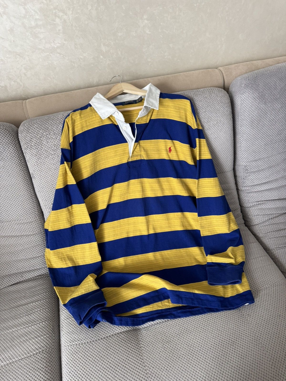 Polo Ralph Lauren Polo Ralph Lauren XXL Oversize Regby Longsleeve Polo Size US XXL / EU 58 / 5 - 1 Thumbnail