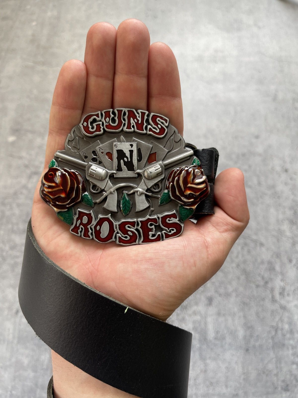 Japanese Brand Gans N’ Roses Belt Y2K Leather Size ONE SIZE - 3 Thumbnail
