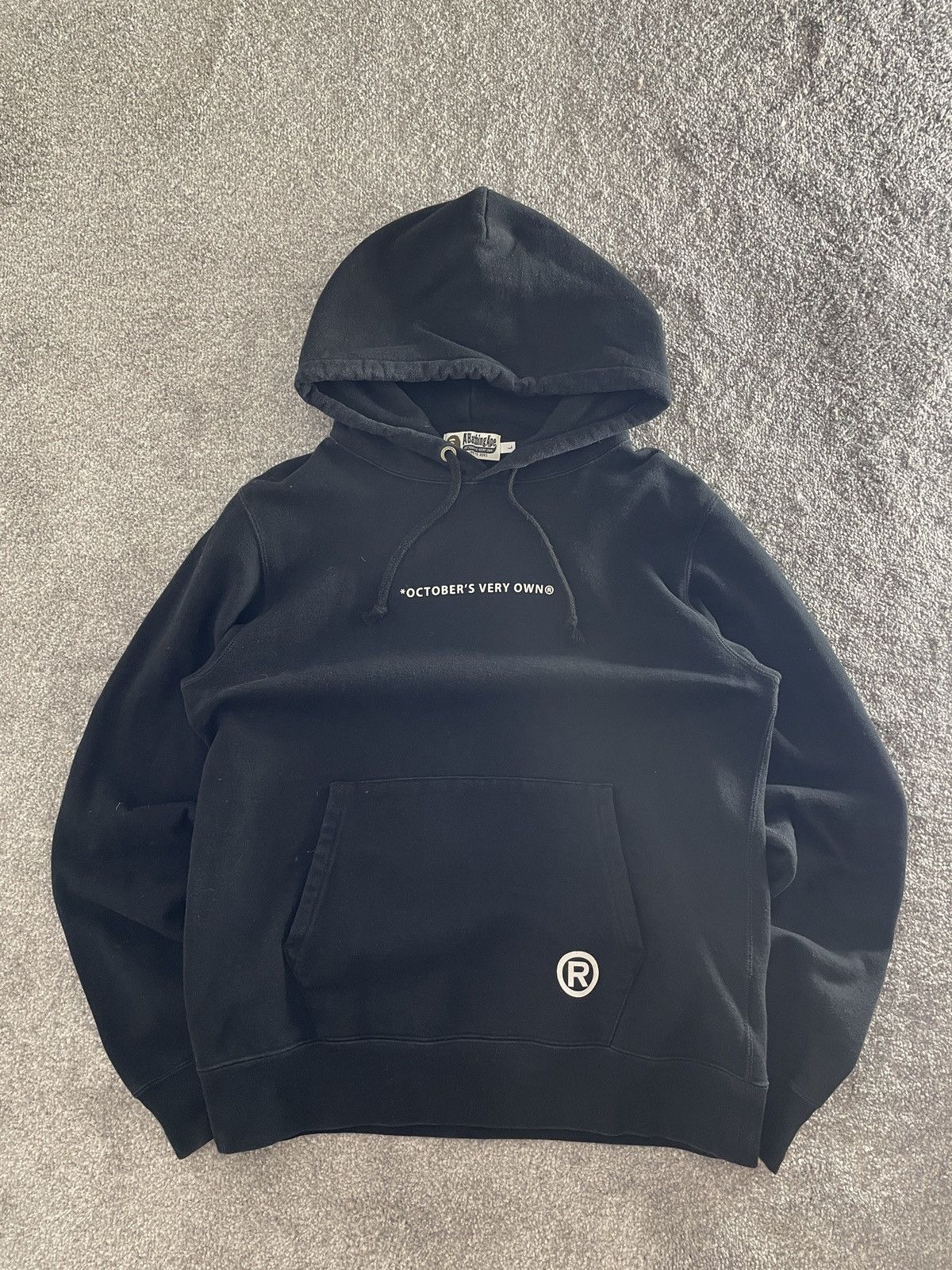 bape x ovo hoodie with back print