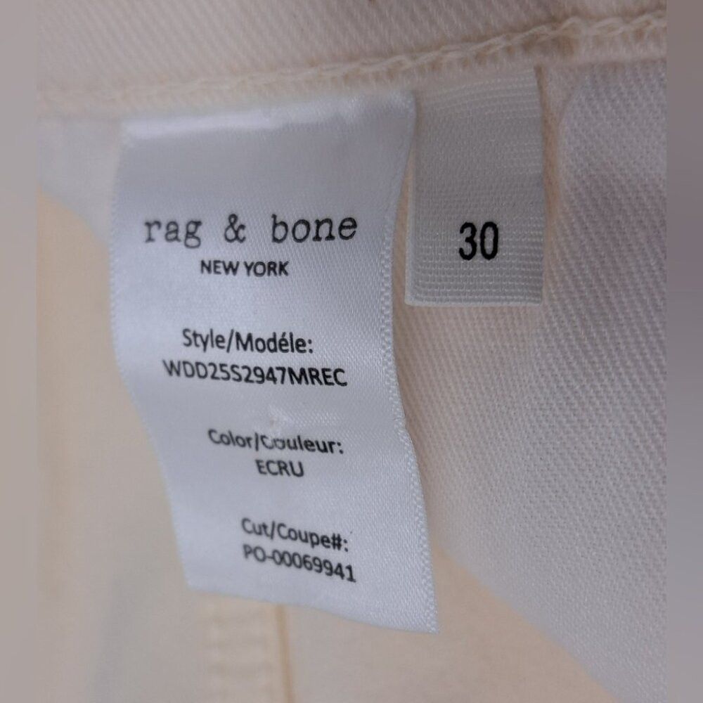 Rag & Bone rag & bone Women's Dylan Baggy Boyfriend Jeans In Ecru Size Size 30" / US 8 / IT 44 - 5 Thumbnail