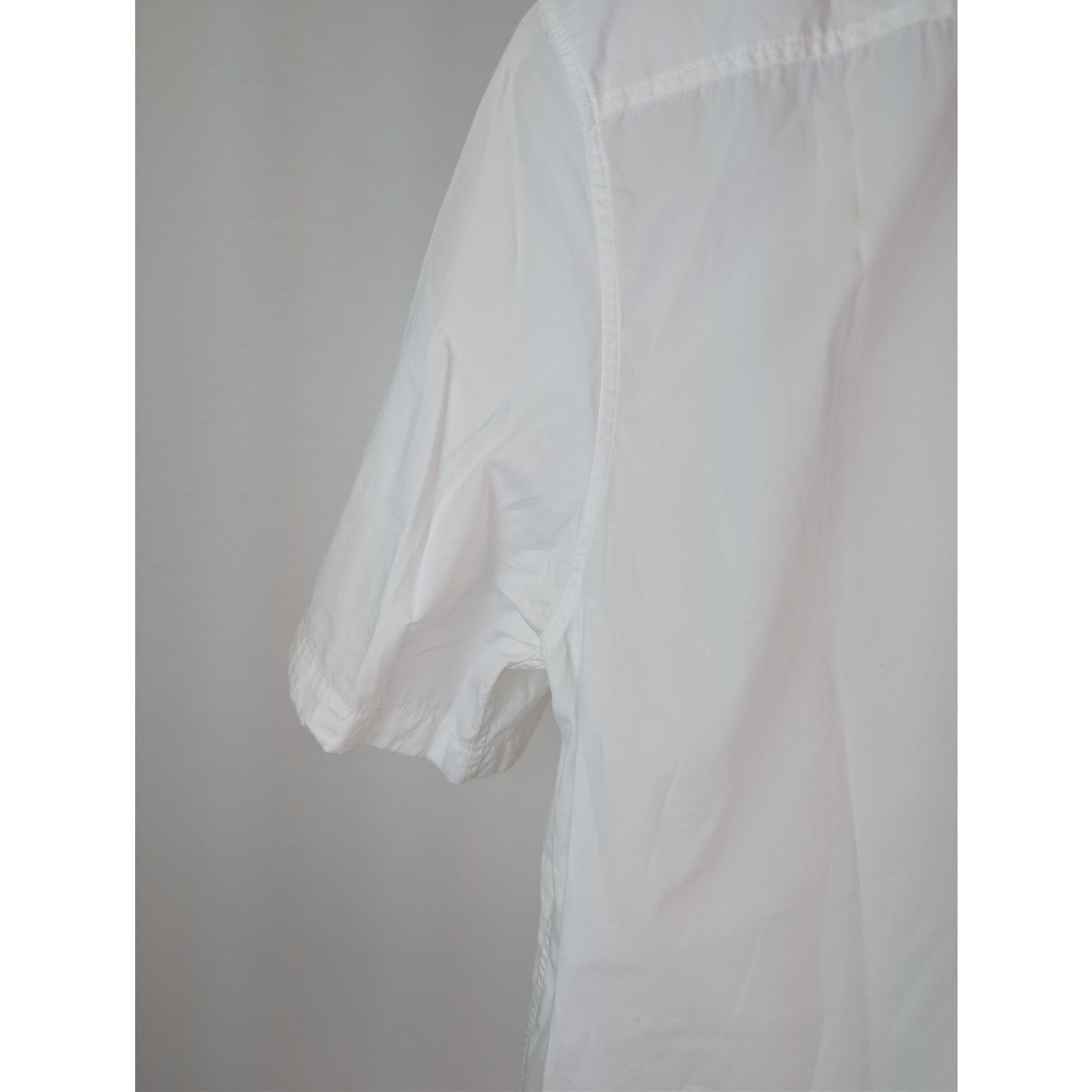 Bottega Veneta o1rshd1 Compact Cotton Button-Up Shirt in Optic White Size US S / EU 44-46 / 1 - 14 Thumbnail