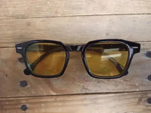 Electric Visual Yellow Lens Black Frame Sunglasess Size ONE SIZE - 3 Thumbnail