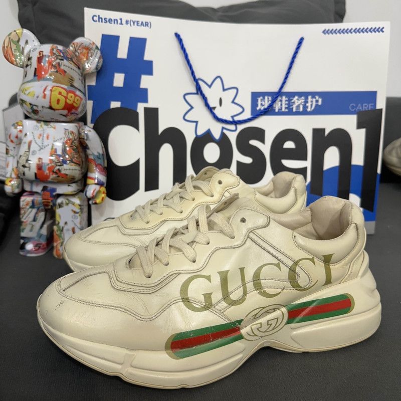 Gucci Gucci Rhyton Logo Low-Top Dad Shoes 0079 Size US 8.5 / EU 41-42 - 1 Thumbnail