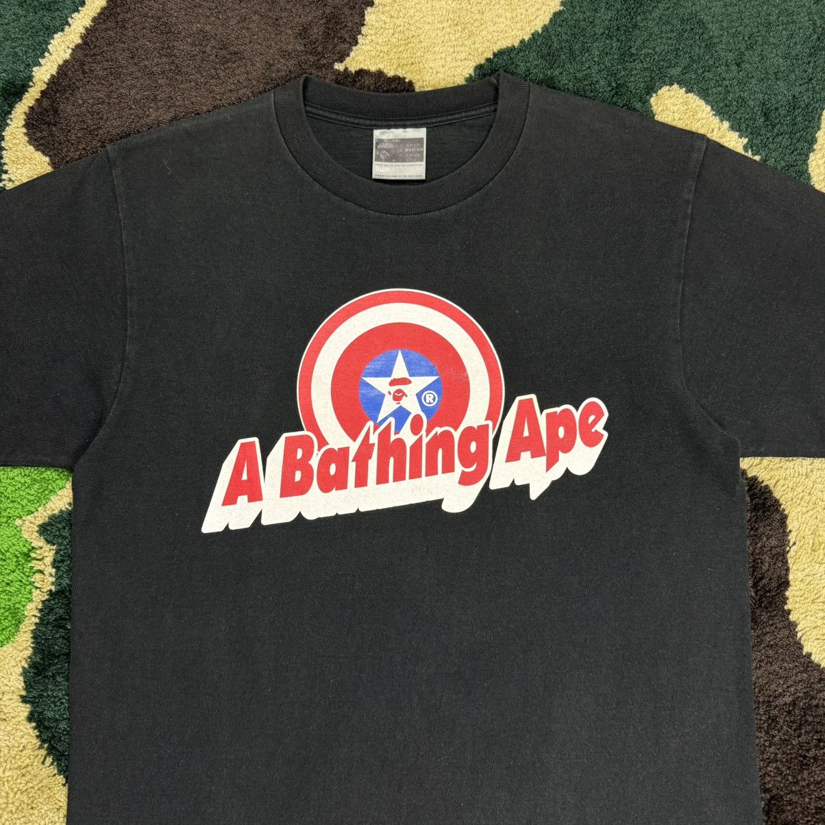 Bape Vintage Bape Captain America T-shirt Size US M / EU 48-50 / 2 - 5 Thumbnail