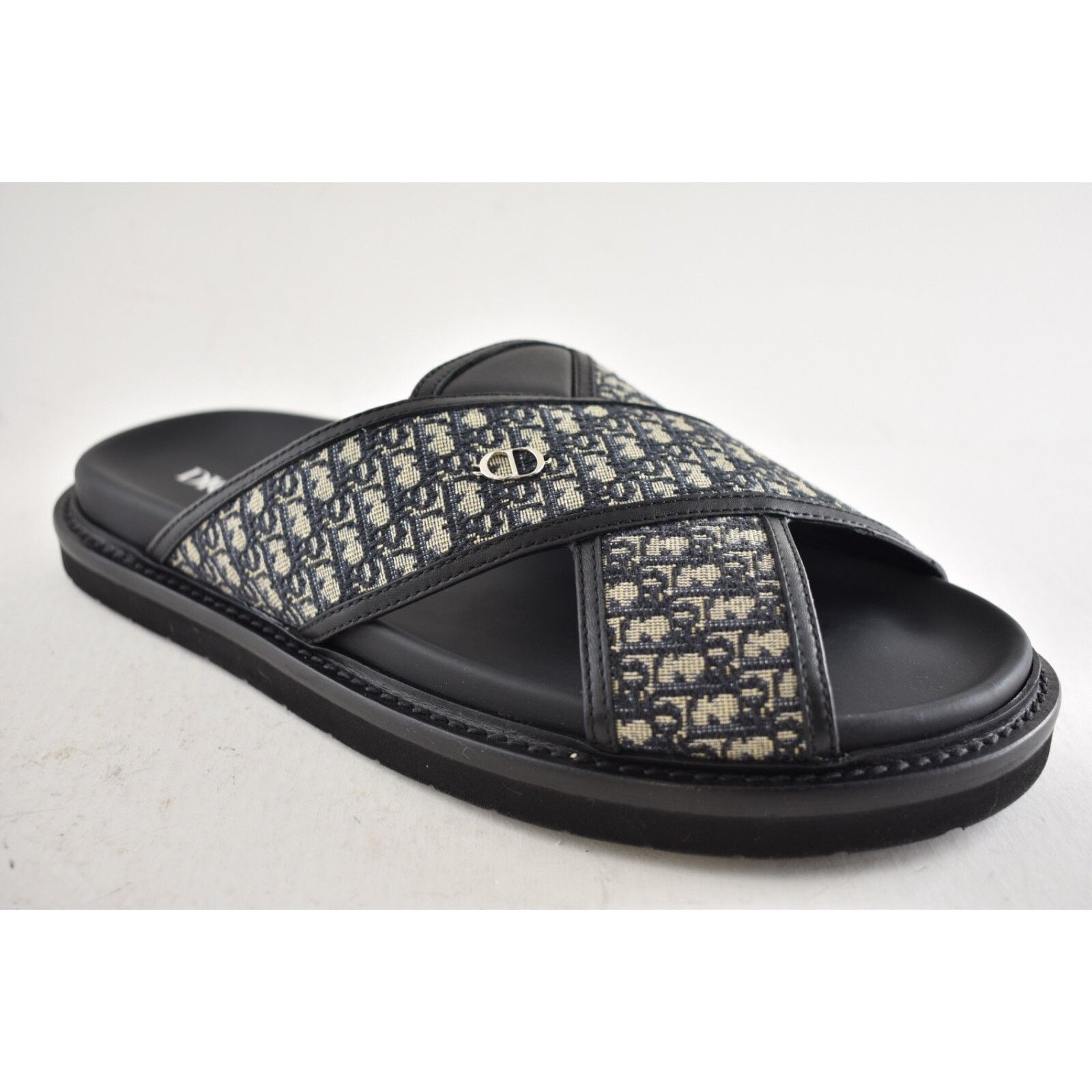 Dior Dior Mens Aqua Oblique Jacquard Logo Slide Slip On 42 9 Size US 9 / EU 42 - 5 Thumbnail