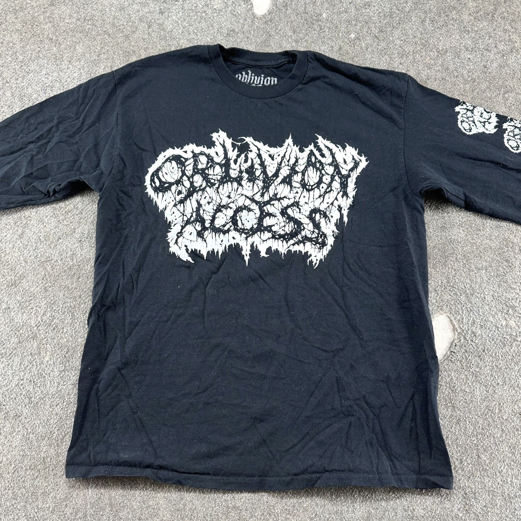 Vintage VINTAGE Oblivion Access Shirt Mens L Black Pullover Graphic Print Logo Swoosh Reflective Check Oblivion Access Brand Size US L / EU 52-54 / 3 - 3 Thumbnail