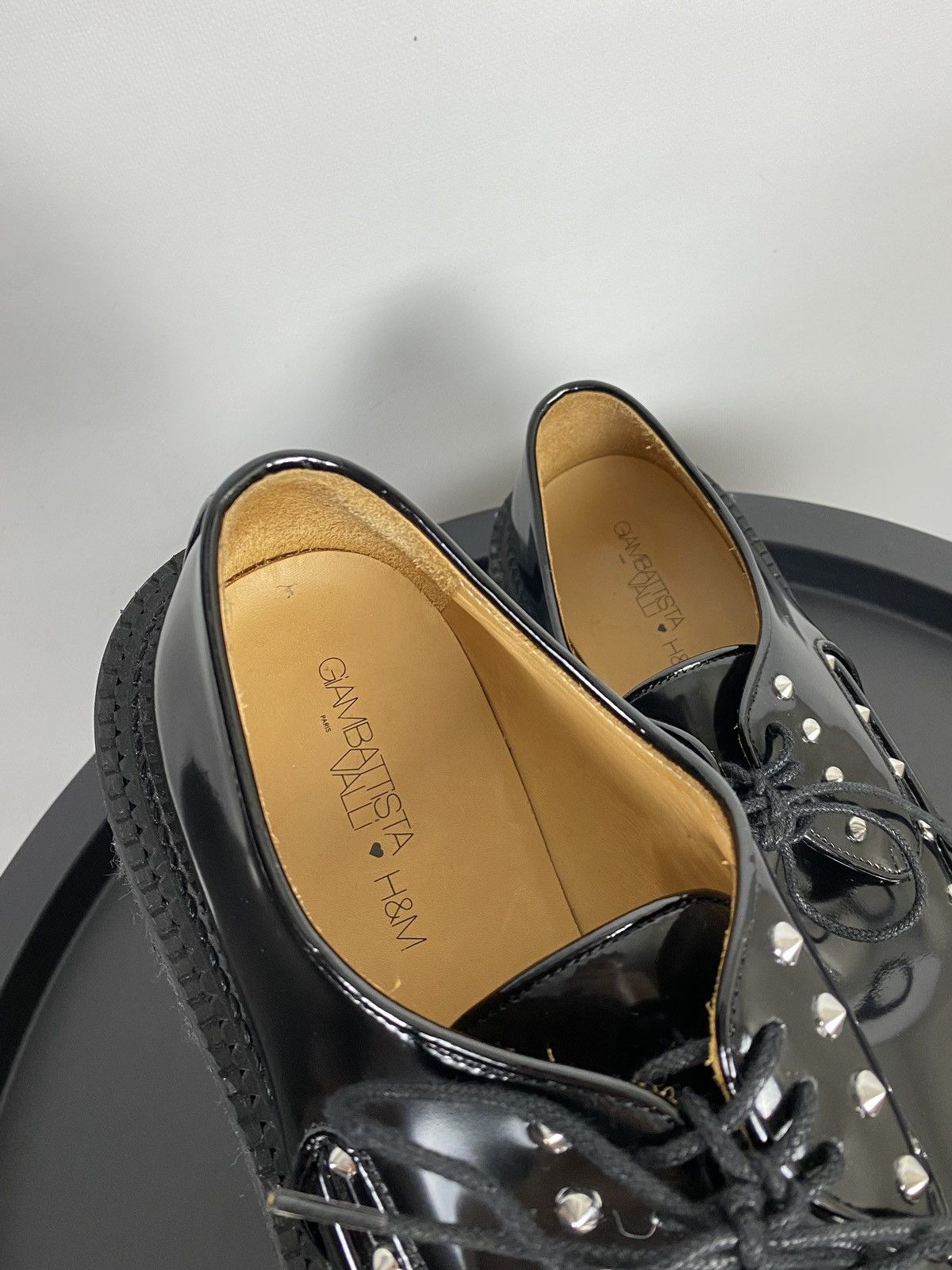 H&M GIAMBATTISTA VALLI x H&M Black Creeper Shoes Loafers Size US 8.5 / EU 41-42 - 21 Thumbnail