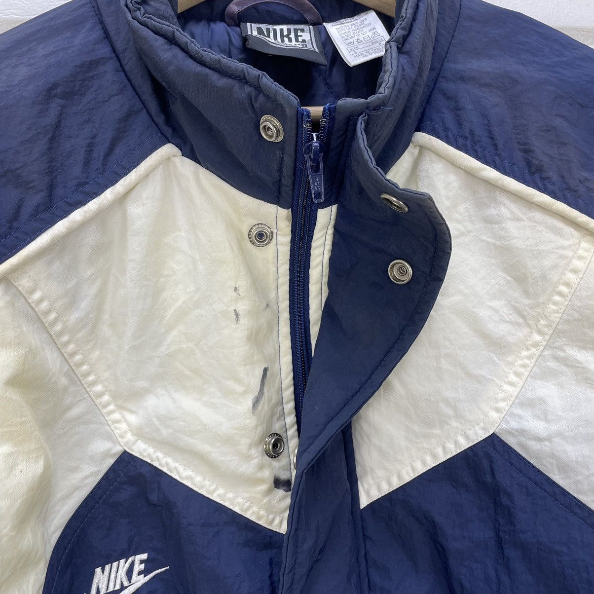Nike Vintage Nike Two Tone Quilted Down Jacket Style Size US M / EU 48-50 / 2 - 12 Thumbnail