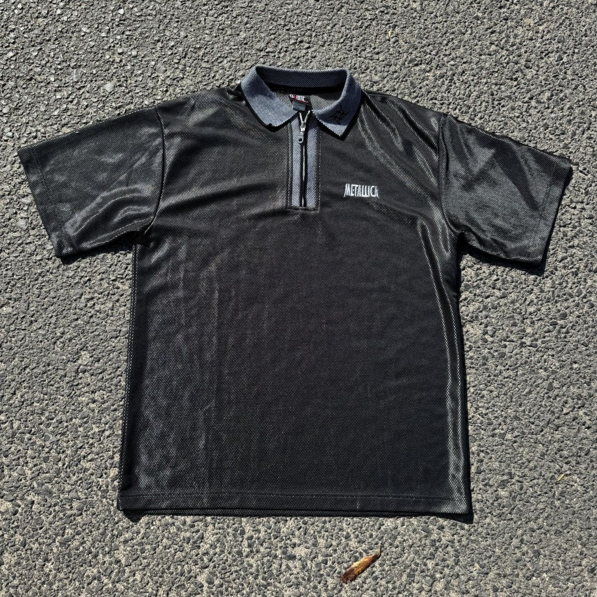 Japanese Brand × Metallica × Vintage Vintage Metallica Silver Mesh Jersey Giant 90s XL Metal Band Size US XL / EU 56 / 4 - 1 Thumbnail