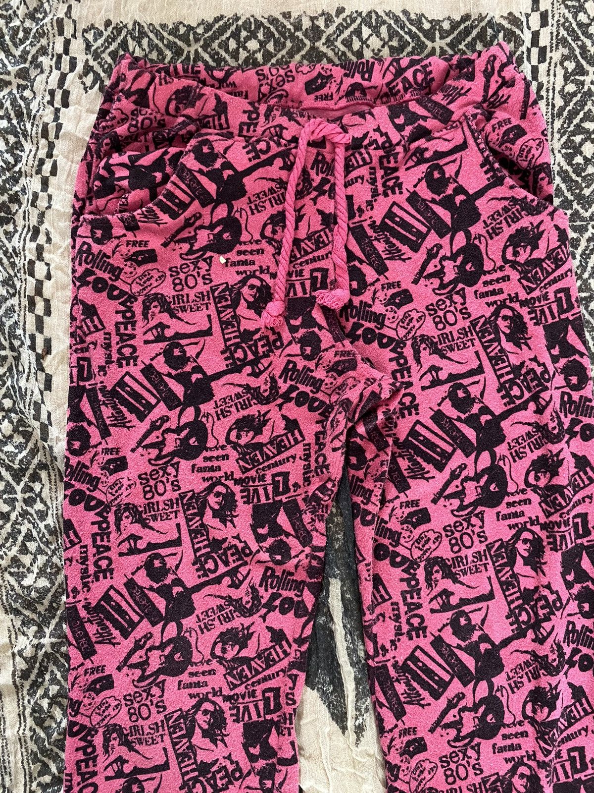 Beauty Beast × Hysteric Glamour × Japanese Brand Fleur & parfum flared all over print sweatpants Size US 28 / EU 44 - 4 Thumbnail
