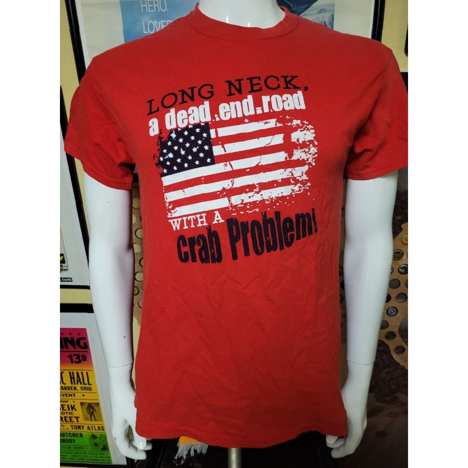 Gildan Gildan DE Delaware Fishing Graphic Tee T-Shirt Red M Men Short Sleeve Crew Neck Size US M / EU 48-50 / 2 - 2 Thumbnail