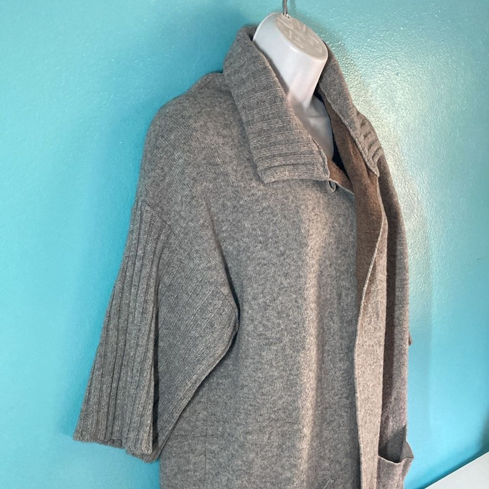 Other AIDA Womens Size M Gray Long Cardigan Sweater Wool Blend One Size M / US 6-8 / IT 42-44 - 12 Thumbnail
