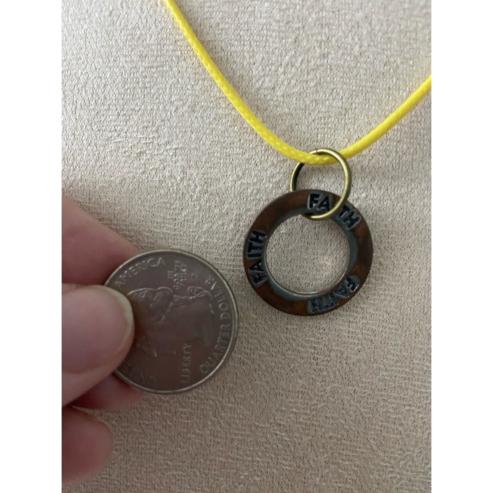 Handmade faith pendant necklace Size ONE SIZE - 2 Thumbnail