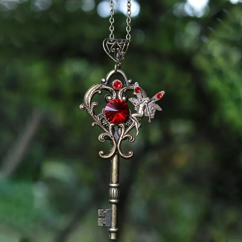 Jewelry Vintage Bohemian Magic Fairy Key Necklace Size ONE SIZE - 1 Thumbnail