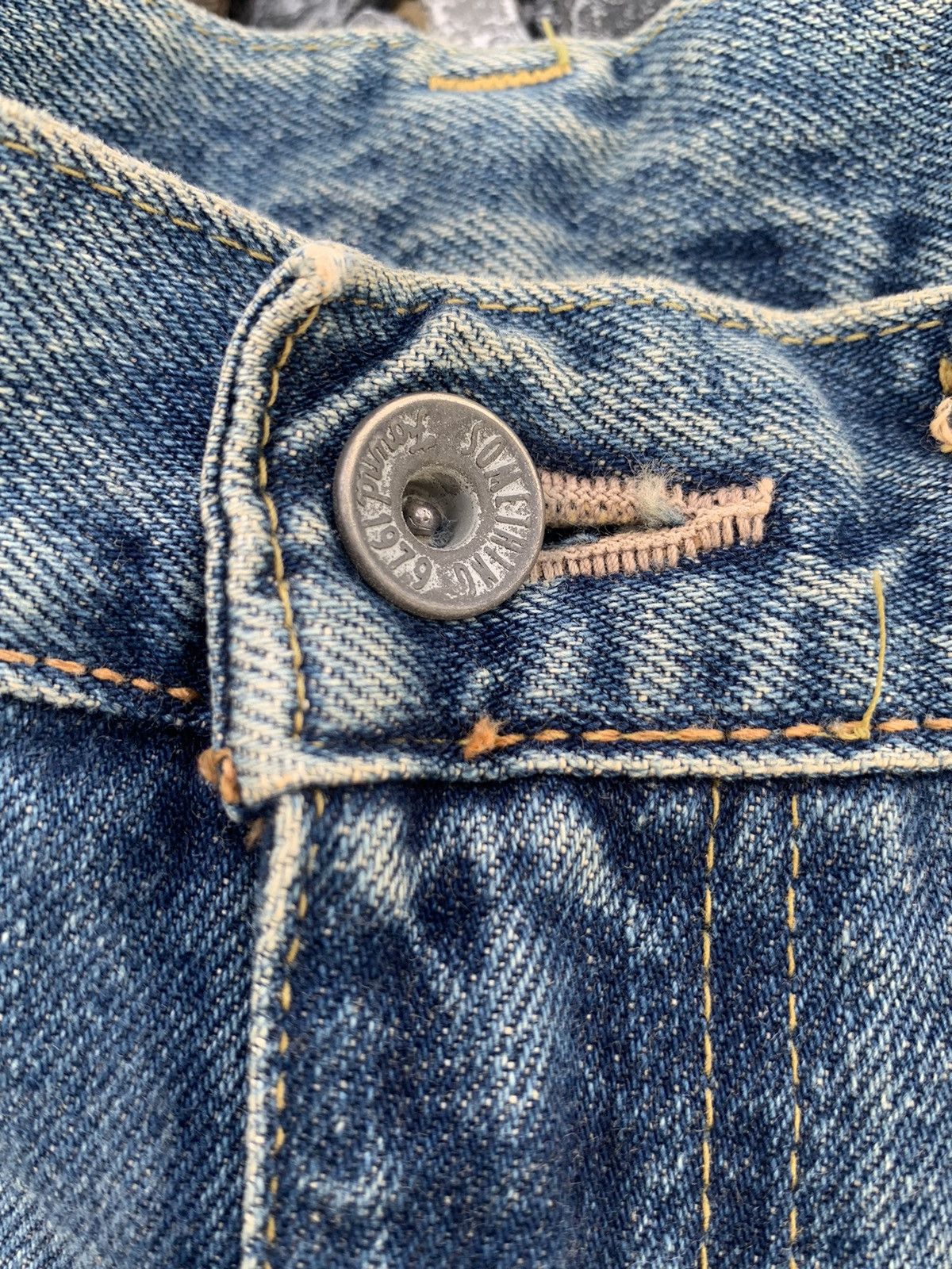 Kapital VINTAGE SOMETHING EDWIN SELVEDGE BAGGY DISTRESSED DENIM Size US 28 / EU 44 - 15 Thumbnail
