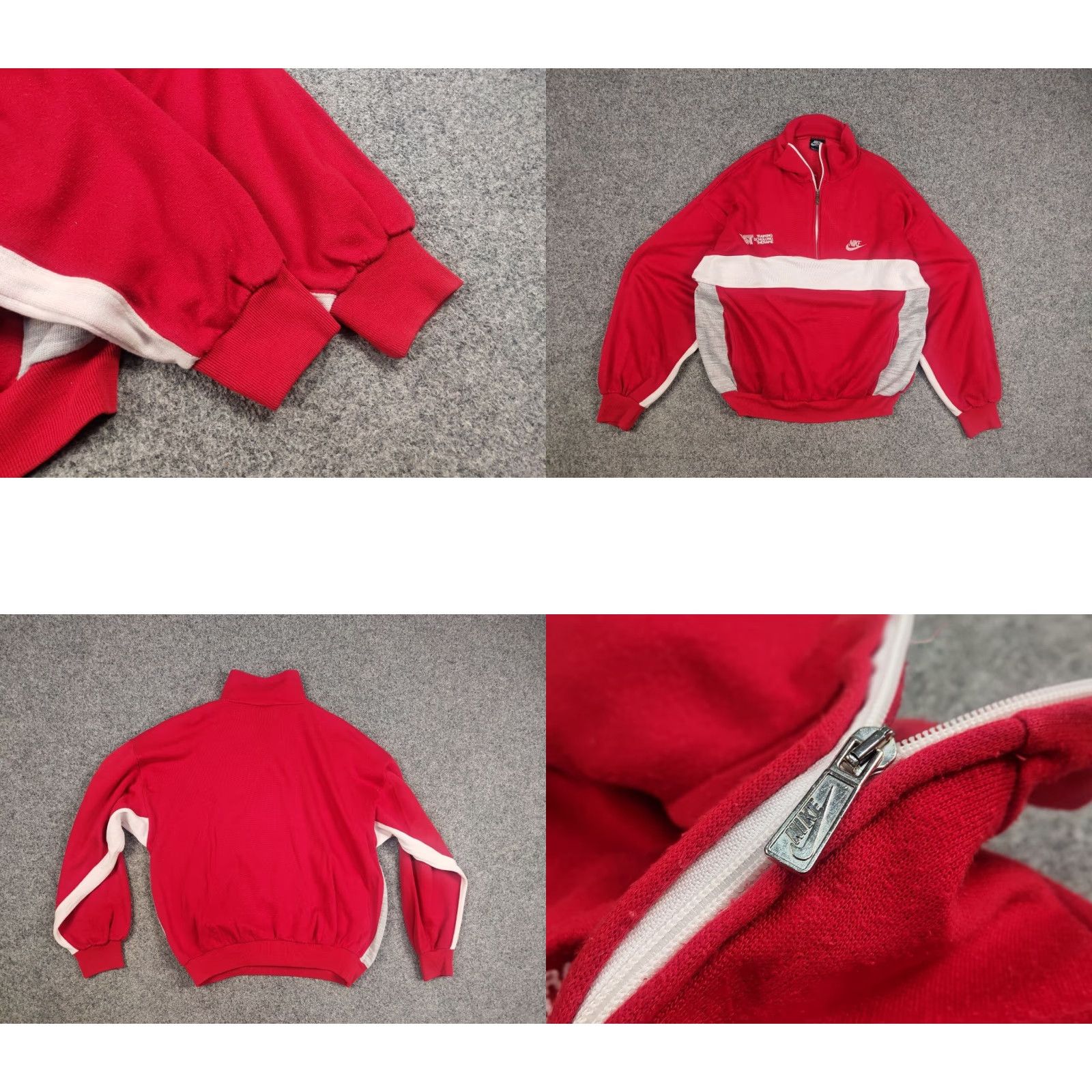 Nike VINTAGE Nike Oregon USA TST Red Pullover Zip Sweatshirt Shirt Mens L Red 80s USA Nike Sportswear Sweatshirt Size US L / EU 52-54 / 3 - 8 Thumbnail