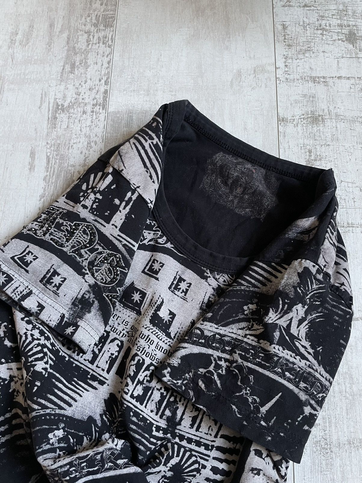 Japanese Brand × Vintage × semanticdesign VTG Semantic Design Over Printed T-Shirt Archive VERY RARE Size M / US 6-8 / IT 42-44 - 7 Thumbnail