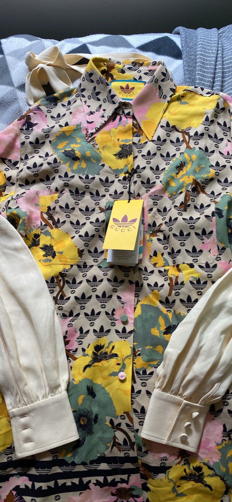 image of Adidas Limited Edition Shirt in Beige, Women's (Size Medium)