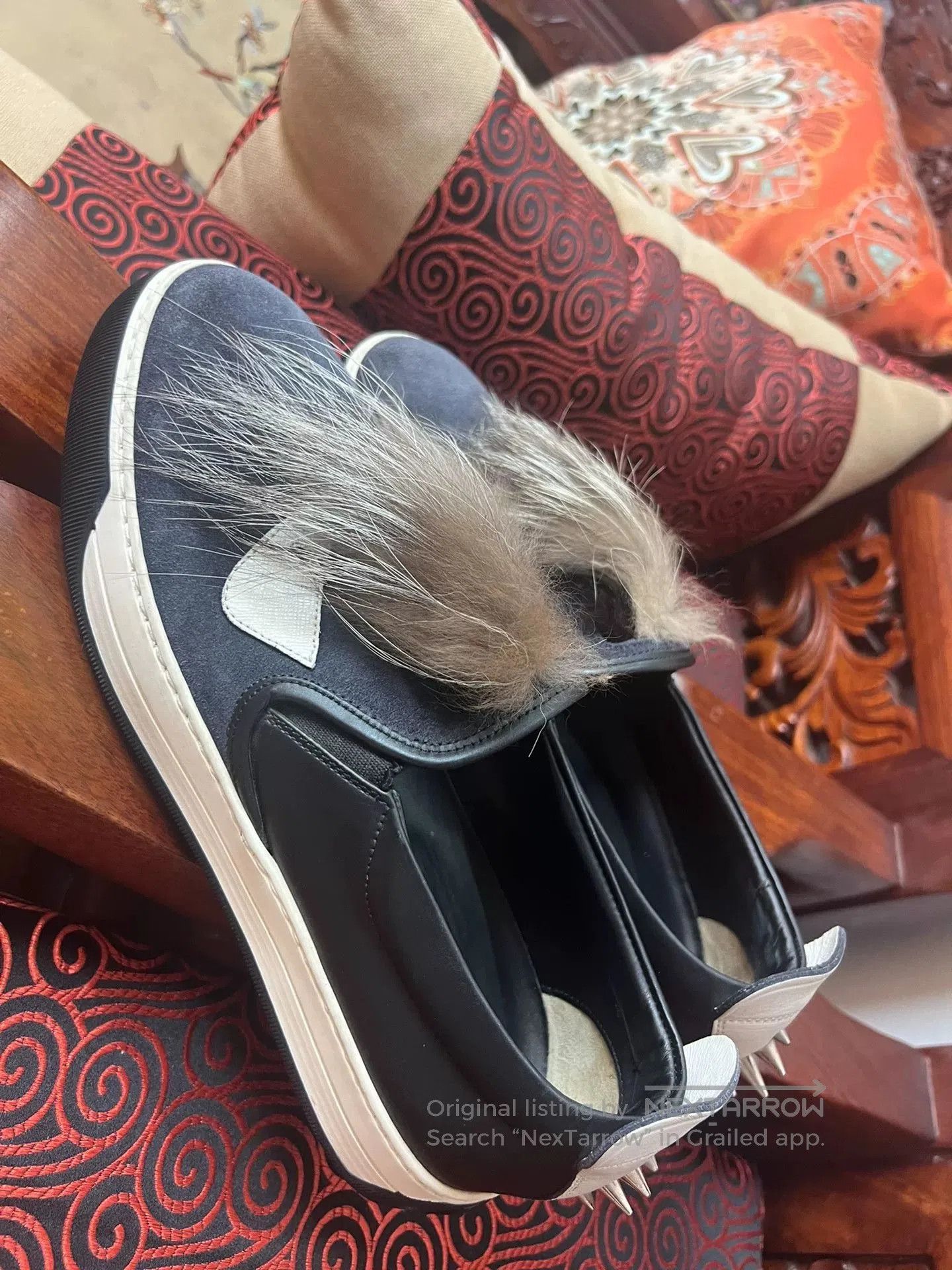 Fendi Fendi Monster Suede Fur Men’s Shoes. Size US 6.5 / EU 39-40 - 3 Thumbnail