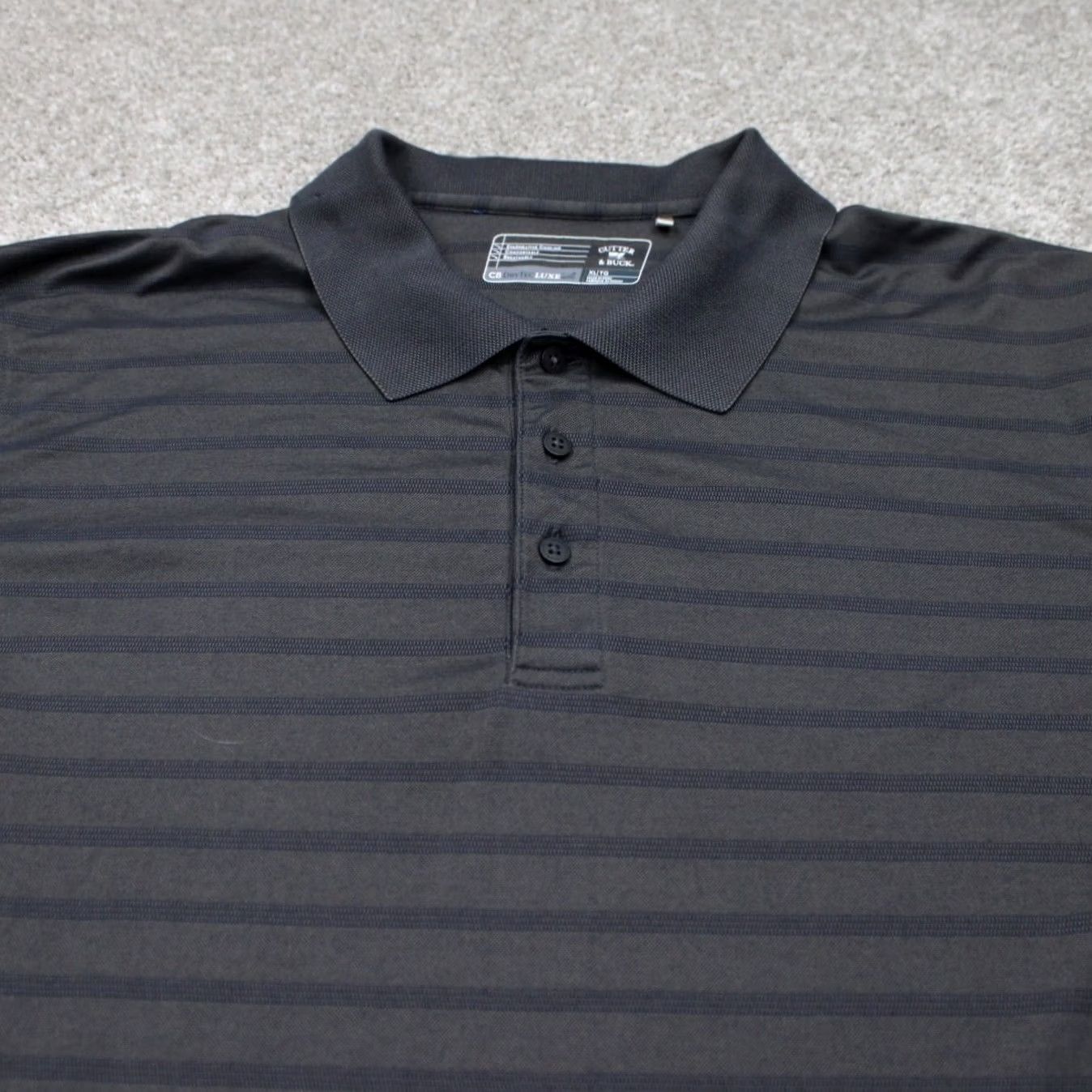 Cutter & Buck Cutter & Buck Polo Shirt Mens XL Gray S/S DryTec Luxe Polo Shirt Casual Golf Shirt Size US XL / EU 56 / 4 - 4 Thumbnail