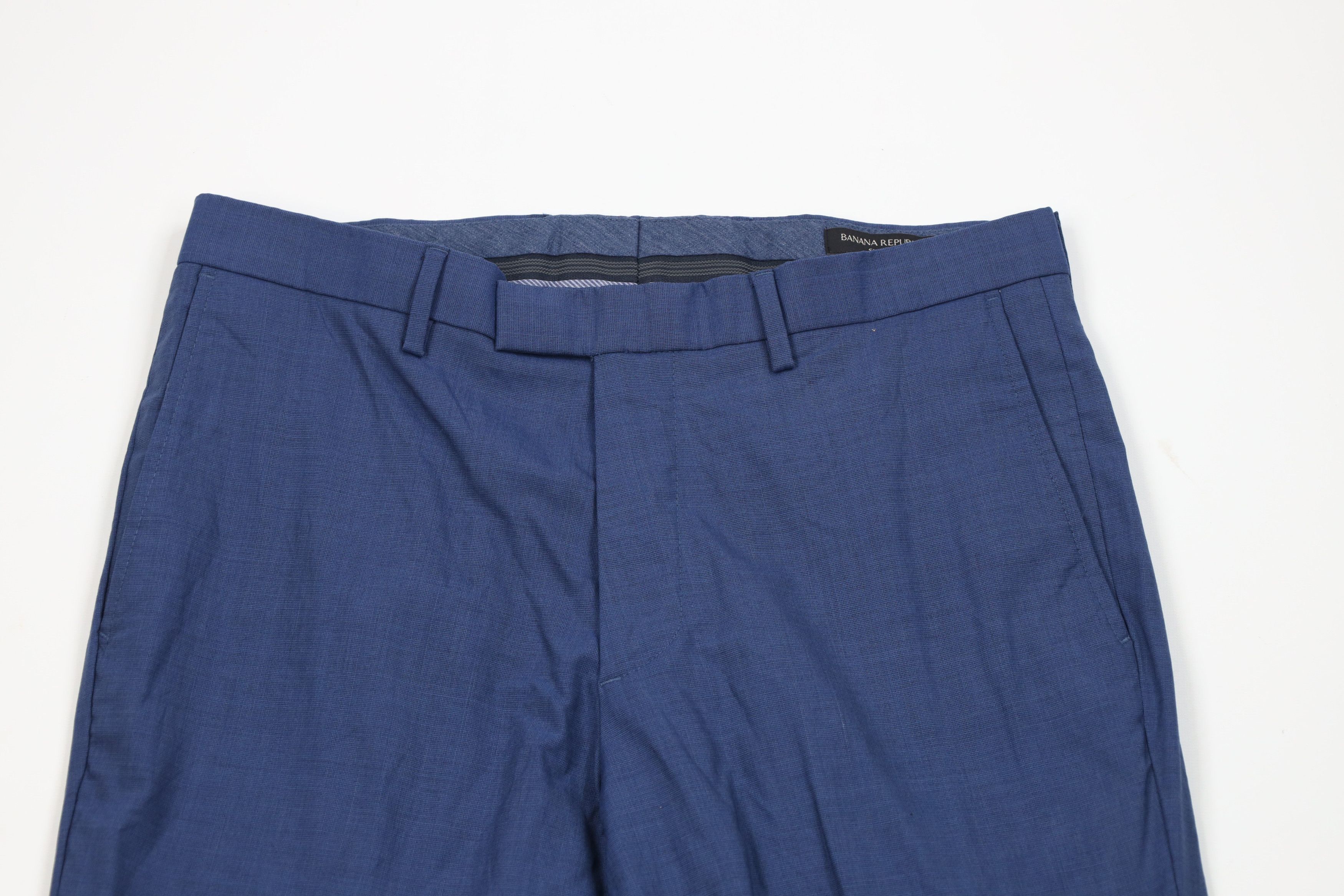 Banana Republic Banana Republic Wool Stretch Knit Chino Pants Trousers Blue Size US 32 / EU 48 - 2 Thumbnail