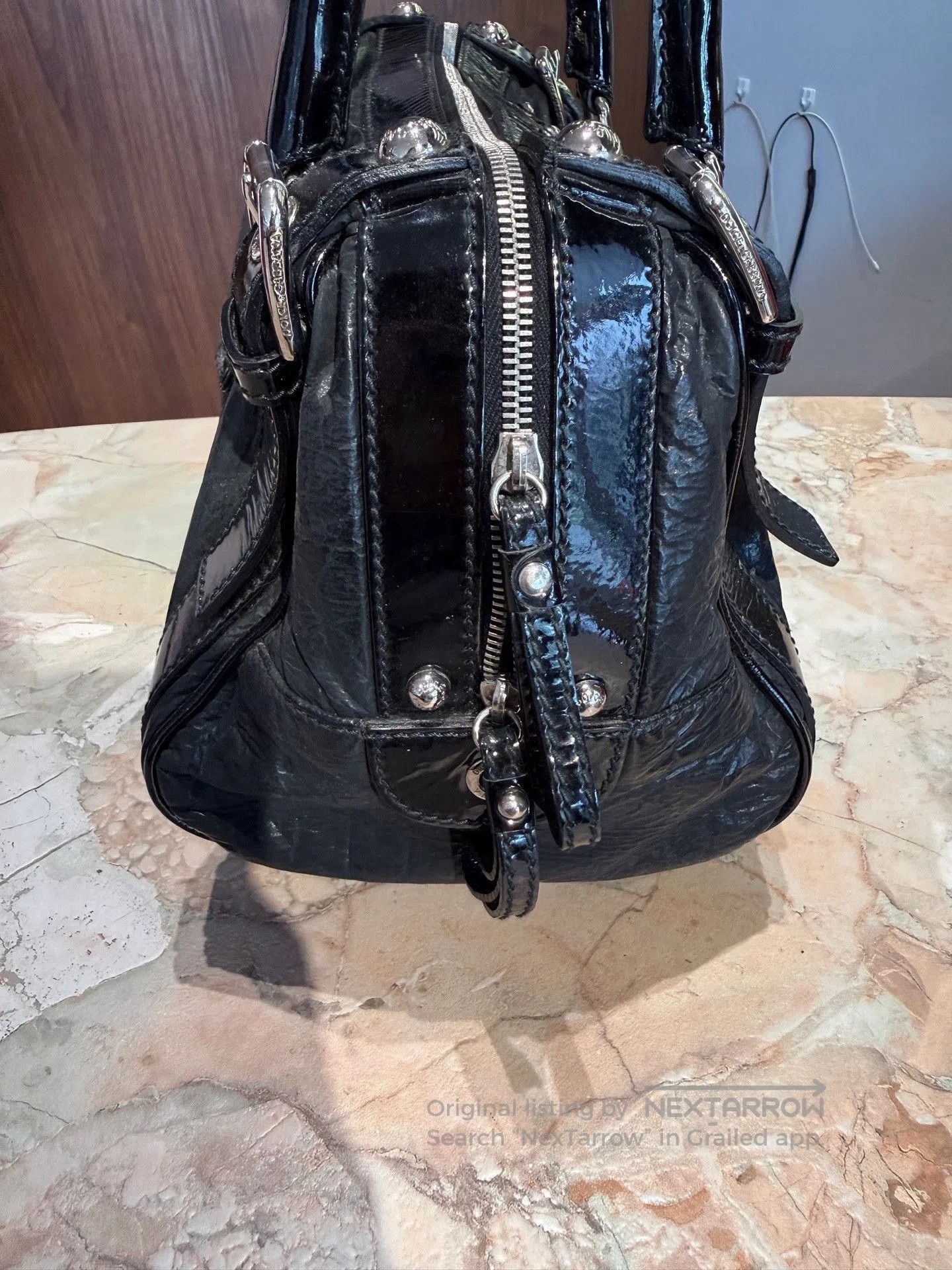 Dolce & Gabbana Dolce & Gabbana Patent Leather Boston Bag. Size ONE SIZE - 3 Thumbnail