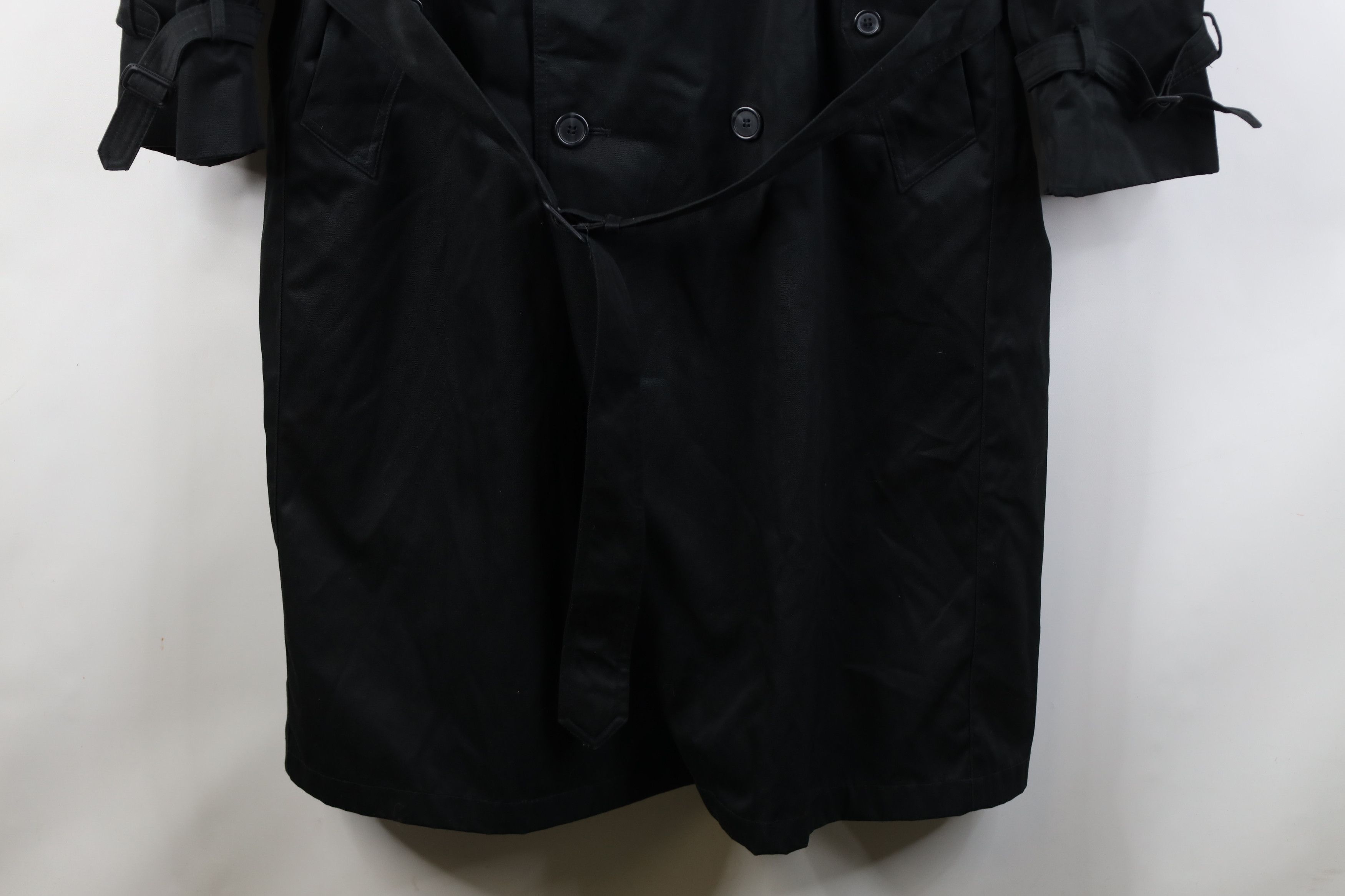 Vintage Vintage 70s Streetwear Trench Coat Rain Jacket Black USA Size US XXL / EU 58 / 5 - 4 Thumbnail