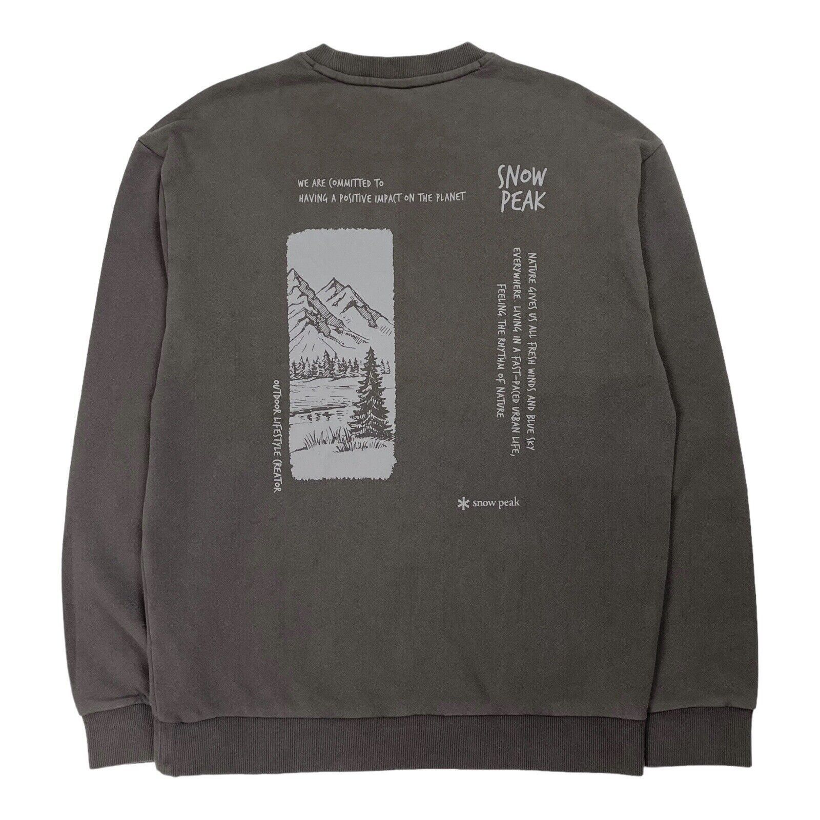 Snow Peak Snow Peak Spell Out Sweatshirt Sweater Jumper Size Small S Size US S / EU 44-46 / 1 - 2 Thumbnail