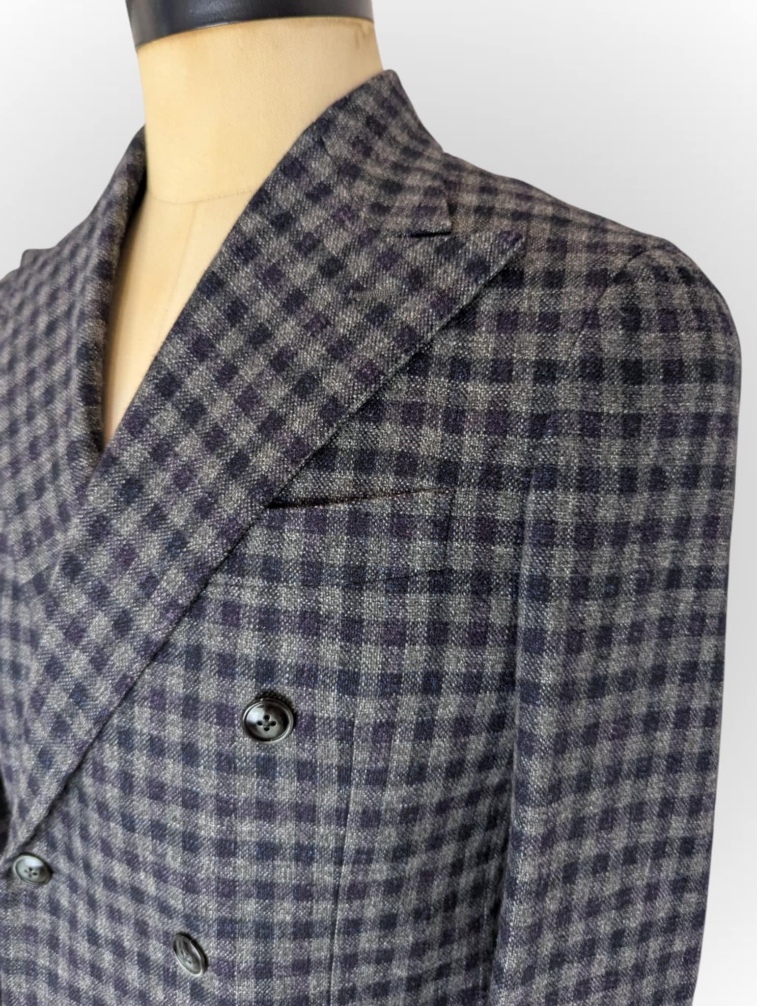 Barba Napoli Double-breasted Barba Napoli Italian wool kiton brioni Size 48R - 2 Thumbnail