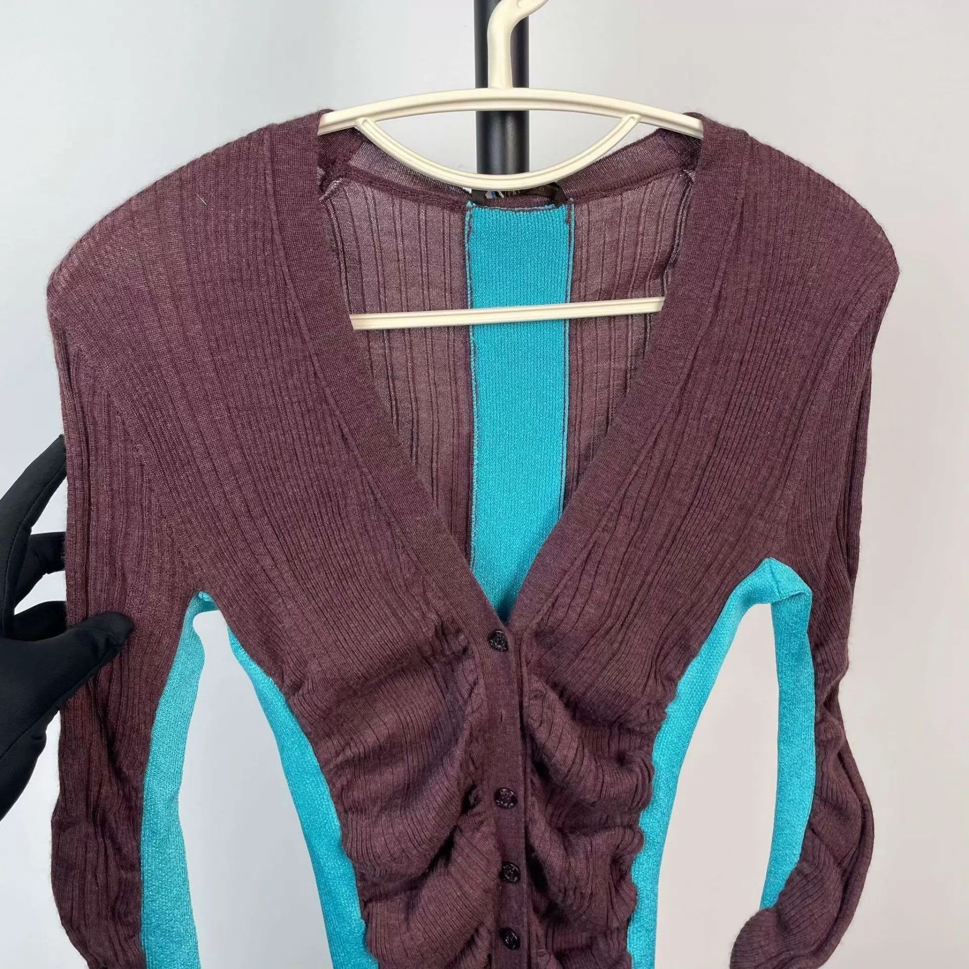 Louis Vuitton LV Women's Cashmere Brown Cardigan S Size S / US 4 / IT 40 - 8 Thumbnail