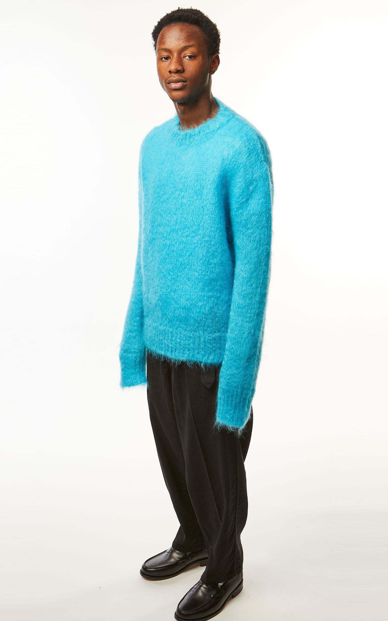 Marni o1y0225 Crewneck Sweater in Turquoise Size US M / EU 48-50 / 2 - 4 Thumbnail