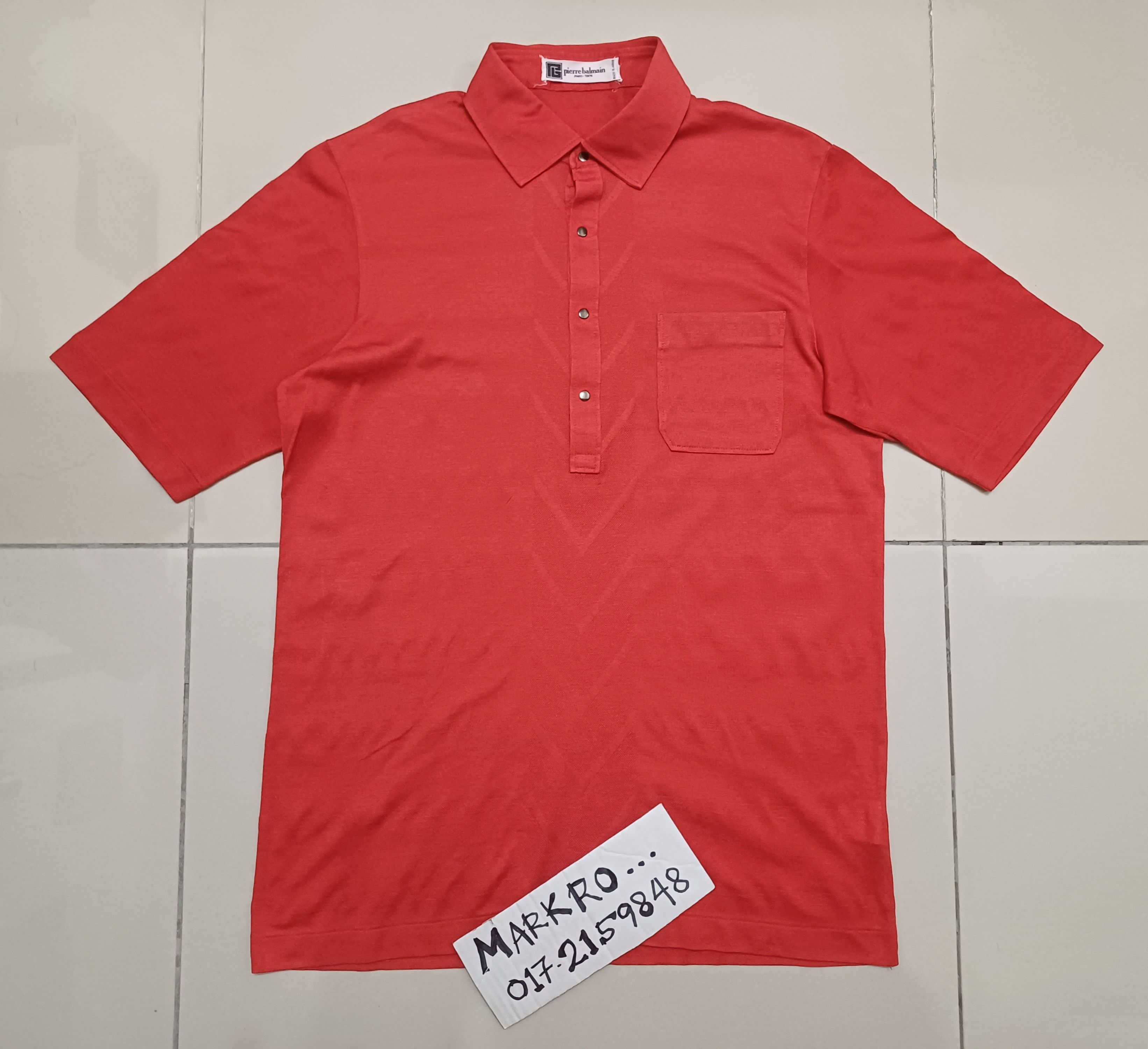 Designer × Pierre Balmain Vintage 80s/90s BALMAIN PARIS Shirt Polo. snap button 🔥🔥🔥 Size US M / EU 48-50 / 2 - 1 Thumbnail