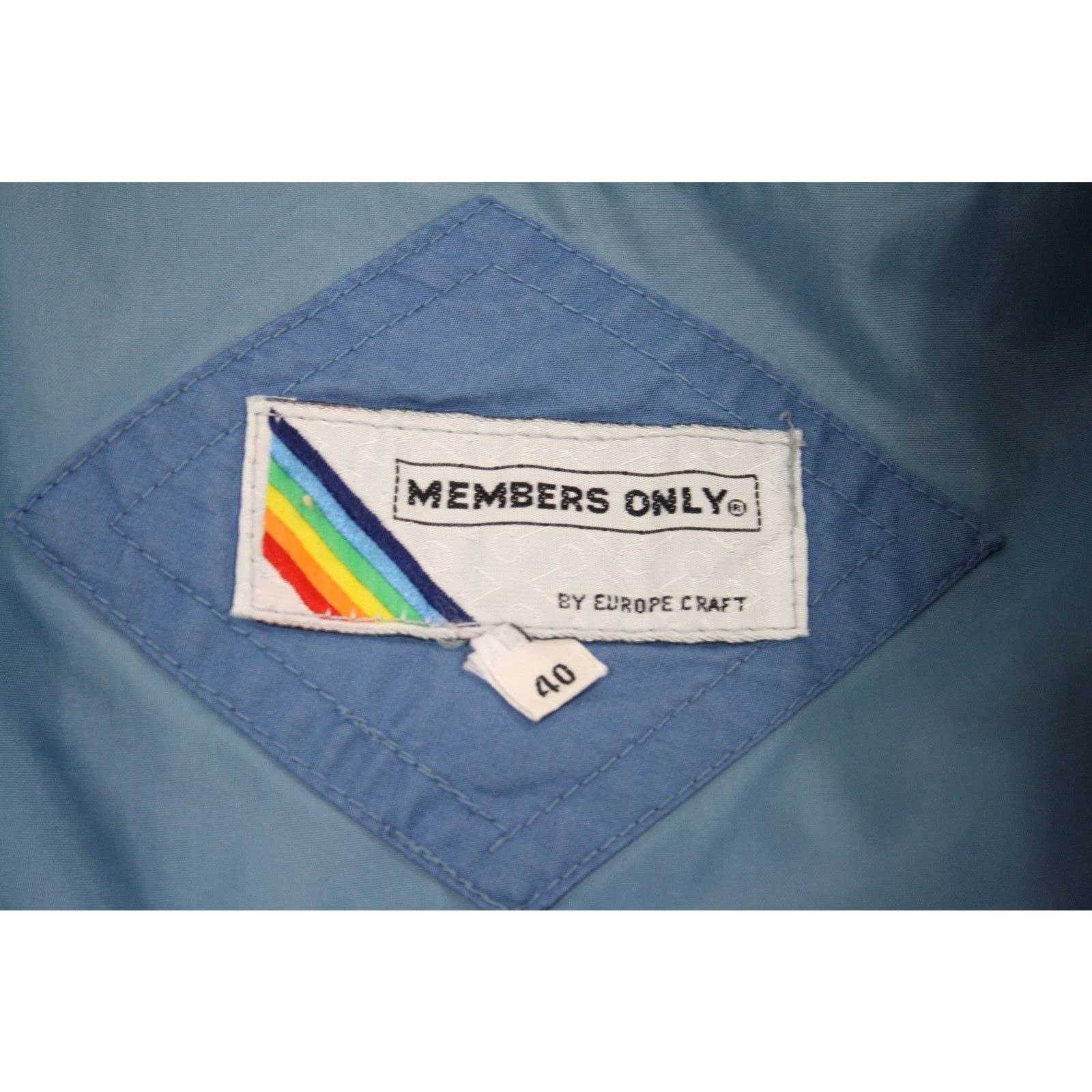 Members Only Vintage 80s Members Only Jacket 40 Blue Cafe Racer Bomber Size US M / EU 48-50 / 2 - 9 Thumbnail