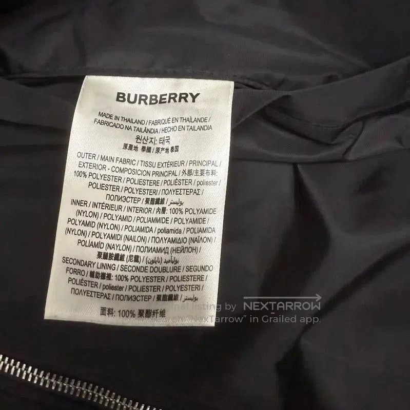 Burberry Burberry Black Polyester Men's Hooded Jacket. Size US M / EU 48-50 / 2 - 4 Thumbnail