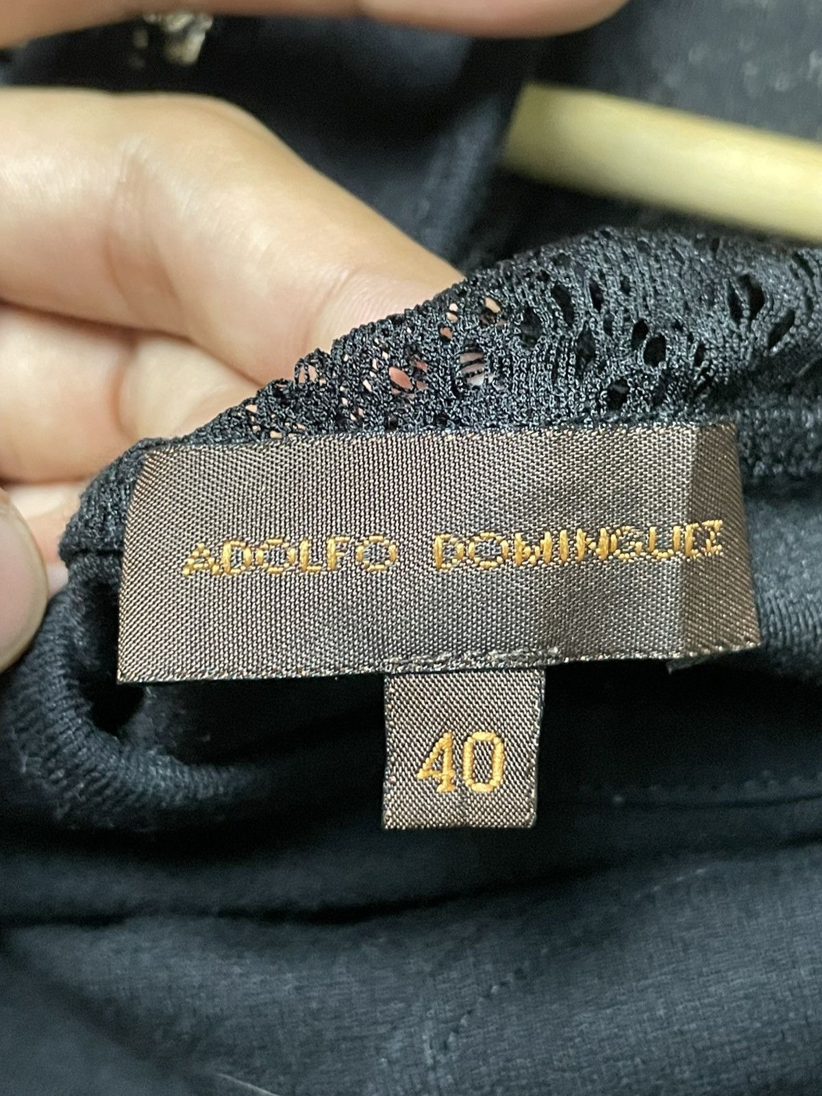 Adolfo Dominguez × Designer × Vintage Adolfo Dominguez Casual Lace Dress (78) Size XXS / US 00 / IT 34 - 6 Thumbnail